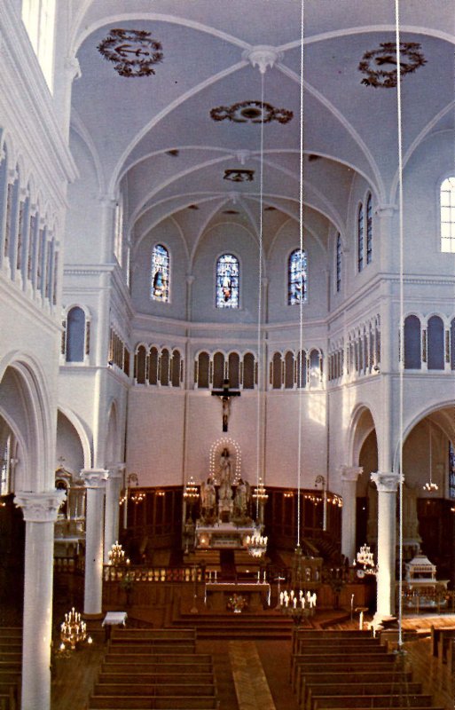 Canada - Nova Scotia, Church Point. St. Mary's Church, Interior