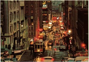 Cable Cars at Night,San Francisco,CA