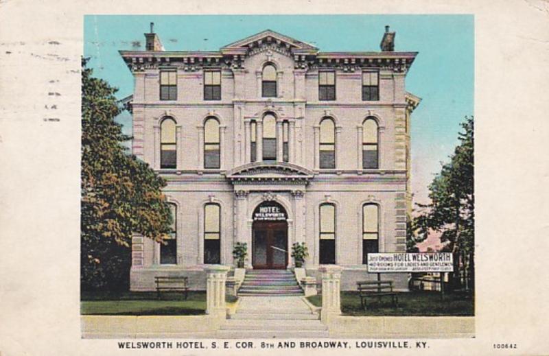 Kentucky Louisville Welsworth Hotel 1932 Curteich