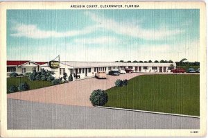 Postcard MOTEL SCENE Clearwater Florida FL AI8161