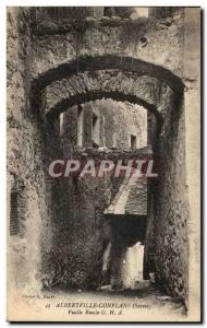 Old Postcard Conflans Albertville Old alley