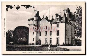 Old Postcard MONTAMISE (Vienna) - Chateau de Sarzec Facade mendionale
