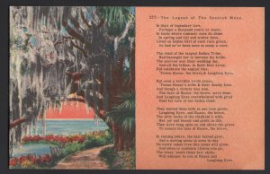 The Legend Of The Spanish Moss By Laughing Eyes - Hartman Litho Sales ~ Linen