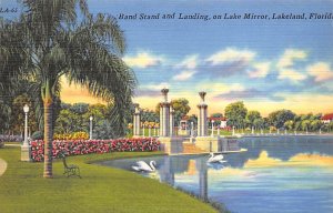 Band Stand and landing on Lake Mirror Water and Birds - Lakeland, Florida FL ...