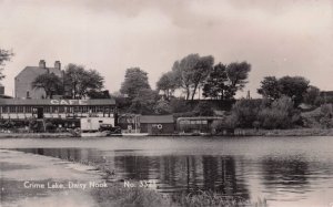 Crime Lake Daisy Nook River Oldham Lancashire Real Photo Old Postcard