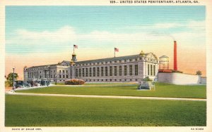 Vintage Postcard 1920's View The United States Penitentiary Atlanta Georgia GA