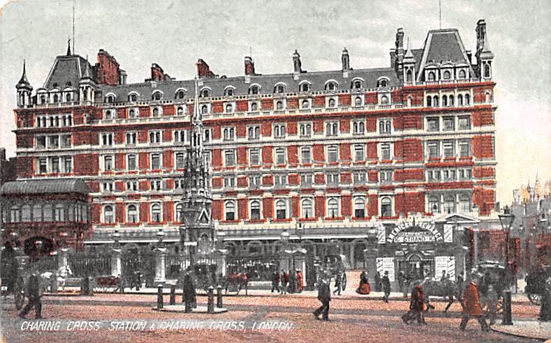 Charing Cross Station & Charing Cross London United Kingdom, Great Britain, E...