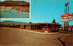 Starlite Motel 1640 N Wenatchee Ave, Wenatchee WA Vintage Postcard C56