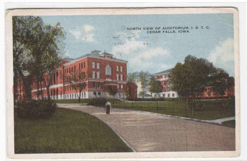 Auditorium ISTC University Northern Iowa Cedar Falls 1916 postcard