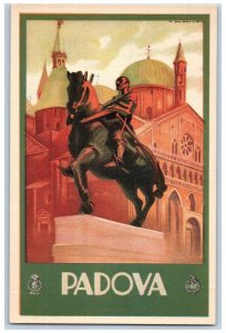 Padova Padua Italy Postcard World Fair Horse Monument 1933 Vintage Unposted