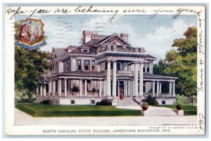 1907 North Carolina State Building Jamestown Exposition Norfolk VA Postcard