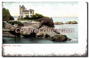 Old Postcard Biarritz Villa Belza