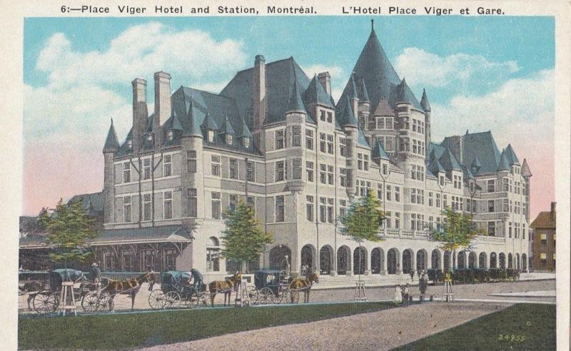 B77687 montreal place viger hotel and station   canada scan front/back image