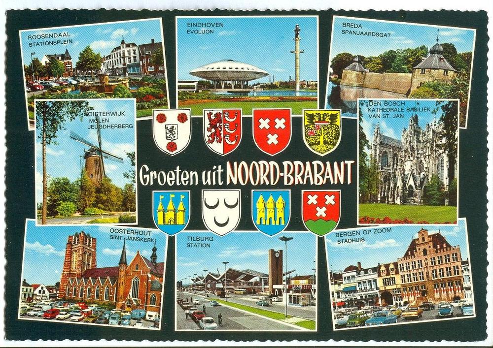 Mechanisch Verdampen oplichterij Netherlands, Groeten uit Noord-Brabant 1960s unused Postcard | Europe -  Netherlands - Other, Postcard / HipPostcard