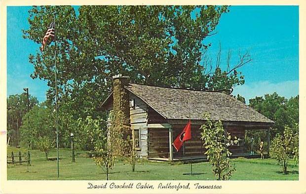 The David Crockett Cabin at Rutherdord Tennessee TN