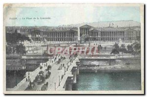 Old Postcard Paris's Place de la Concorde