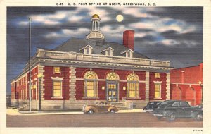 US Post Office Greenwood, South Carolina, USA Unused 