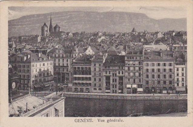 Switzerland Geneve Vue generale 1913