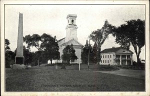 Halifax MassachusettsMA Community Center Mailing Card Vintage Postcard