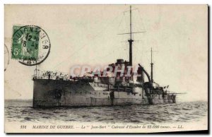 Old Postcard The Jean Bart boat Breastplate d & # 39escadre