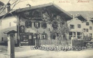 Bemaltes haus Mittenwald Germany Unused 