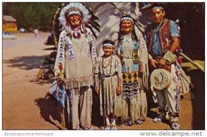 Indian Chief Running Horse And Family San Francisco California