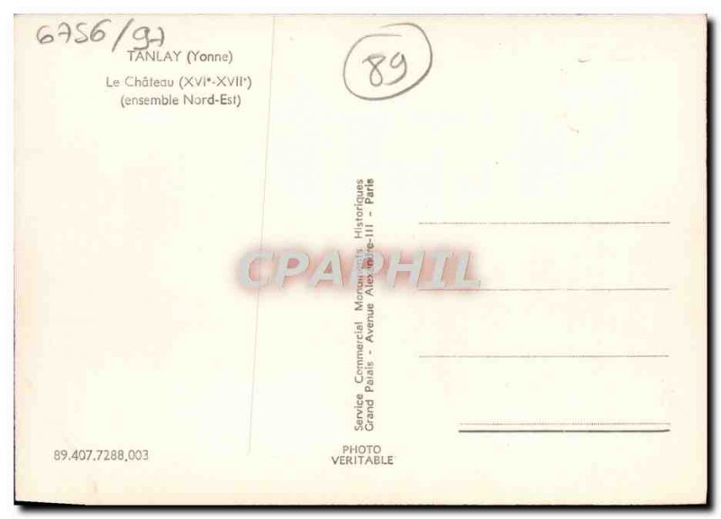 Modern Postcard Tanlay Chateau