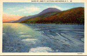 New York Lake George Black Mountain Curteich