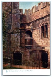 c1910 Open-Air Pulpit Magdalen College Oxford Oilette Tuck Art Postcard 