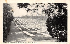 Moravian Cemetery Winston-Salem, North Carolina NC  