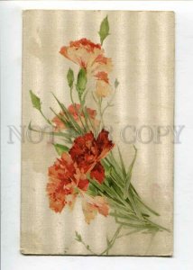 3129137 Dianthus Flowers by C. KLEIN Vintage SILK color PC