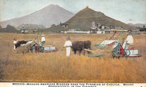 INTERNATIONAL HARVESTING MACHINES FARMING MEXICO ADVERTISING POSTCARD (1909)