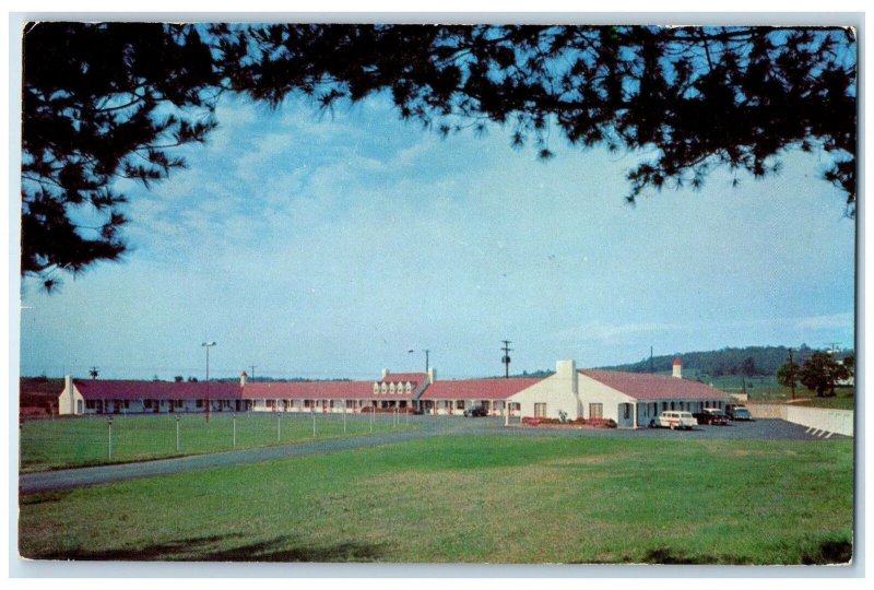 1960 Cavalier Motel Cottages Restaurant Classic Car Warrenton VA Posted Postcard