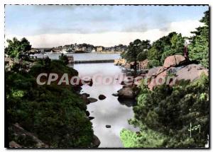 Modern Postcard In Ploumanach Perros Guirec Vallee Des Traou??ros