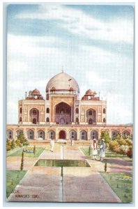 c1910 Humayun's Tomb Delhi India Unposted Antique Oilette Tuck Art Postcard