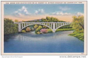 Tennessee Johnson City Bridge Over Holston River On U S Highway 23 Between Ki...