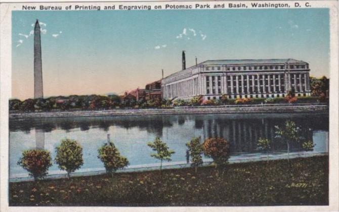 New Bureau Of Engraving and Printing On Potomac Park and Basin Washington D C