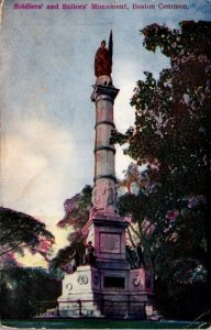 Massachusetts Boston Common Soldiers and Sailors Monument 1908