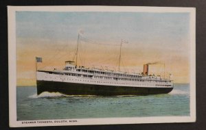 Mint Ship Postcard Steamer Tionesta Duluth Minnesota