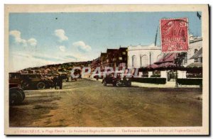 Old Postcard Deauville La Plage Fleurie The Bonlevard Eugene Corniche