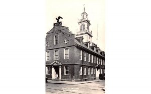 Old State House in Boston, Massachusetts Real Photo.