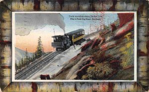 Incline Cog Railroad Train Pike Peak Colorado 19postcard
