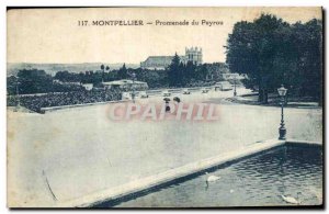 Old Postcard Montpellier Promenade du Peyrou