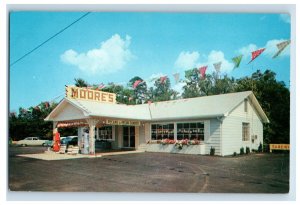 Vintage Moore's Lenoir City Tennessee Postcard P132E