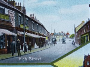 Staffordshire Stoke FENTON 5 Image Multiview - Old Postcard by W Shaw of Burslem