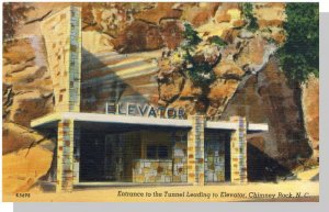 Chimney Rock, North Carolina/NC Postcard,Entrance To Tunnel