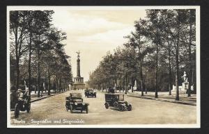 Berlin Victory Avenue & Column Germany RPPC Unused c1920s