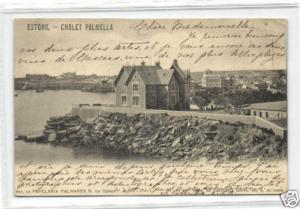 portugal, ESTORIL, Chalet Palmella, Panorama 1900 Stamp