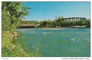 Bridges, Telkwa River, Bulkley River, Telkwa, British Columbia, Canada, 40-60´s