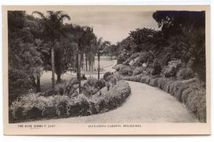 RPPC, Melbourne, Vic., Aust., View in Alexandra Gardens